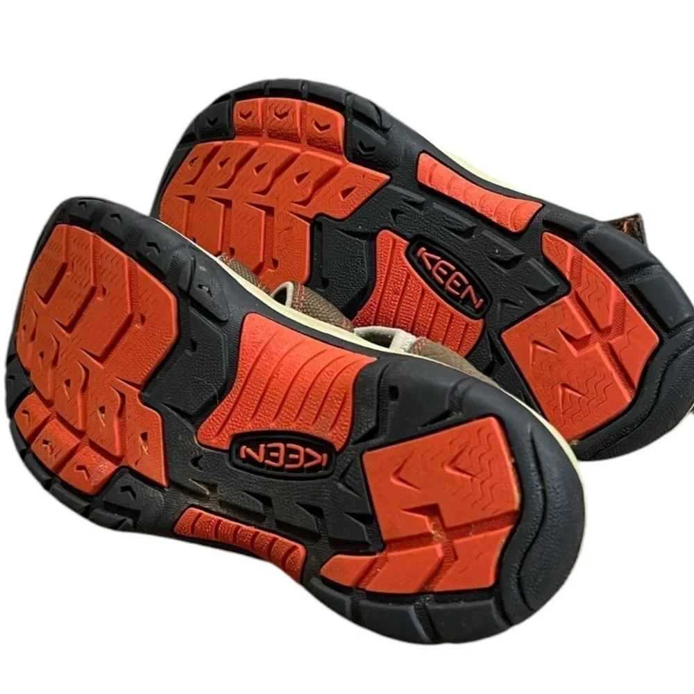 Keen Unisex-child Newport H2 Closed Heel Brown/Orange Size 5